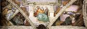 Michelangelo Buonarroti Frescoes above the entrance wall china oil painting reproduction